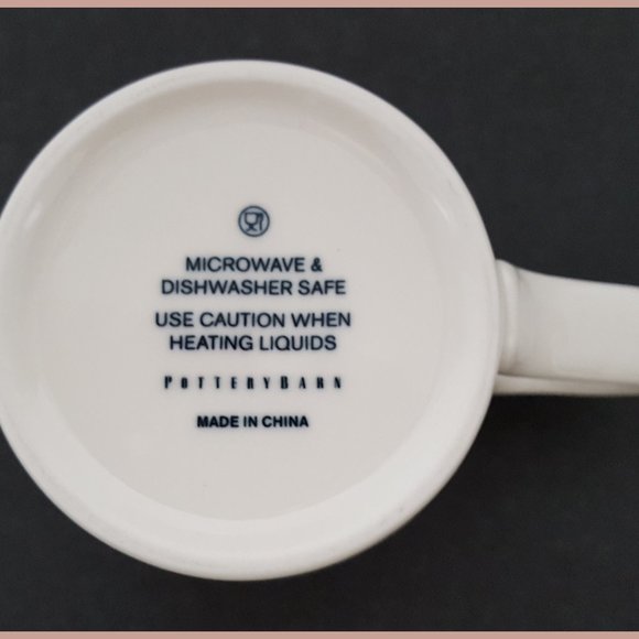 NEW RARE Pottery Barn Watercolor Heart Stoneware Mug 11 OZ - Picture 5 of 5